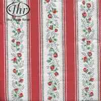 Servetel decorativ 'Tea rose stripe pink', 33cm