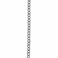 Lant metalic, argintiu invechit, 3mm