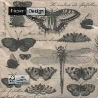 Servetel decorativ 'Butterfly collection', 33cm