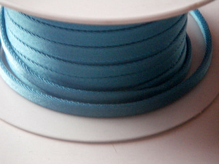 Snur 'Spaghetti, 5*2mm, cul.turcoaz