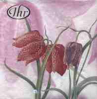 Servetel decorativ 'Fritillaria Meleagris', 33cm