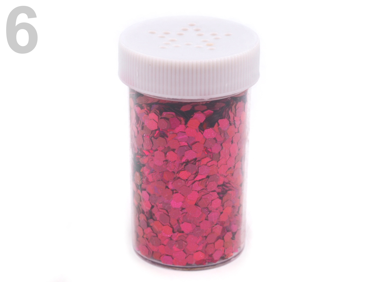 Glitter 2mm, roz-intens, 15g