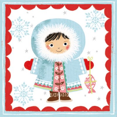 Servetel decorativ 'Eskimo', 33cm