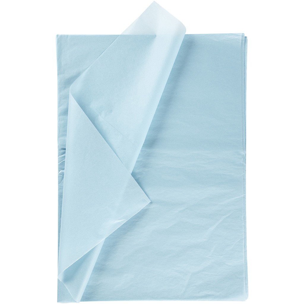 Set de 24 hartii tissue, cul.bleu, 50*70cm