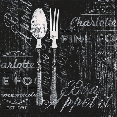 Servetel decorativ 'Bon appetit', 33cm