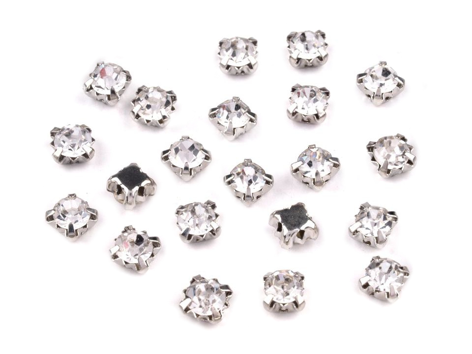 Set de 10 strasuri cristal, 4mm