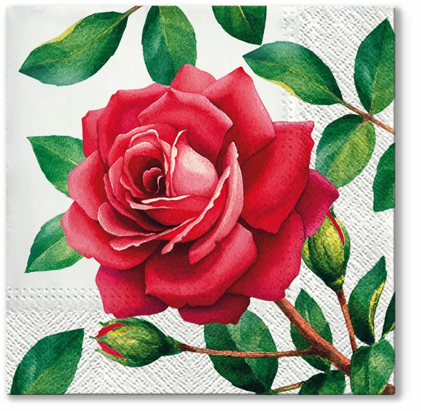 Servetel decorativ 'Special rose', 33cm