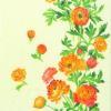 Servetel decorativ "Ranunculus cream", 25cm