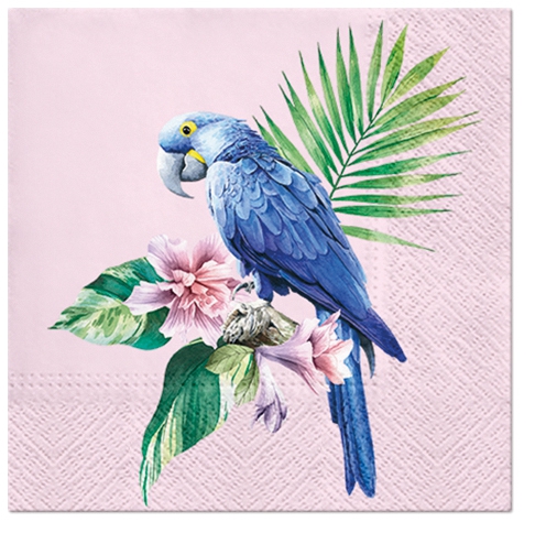 Servetel decorativ 'Exotic parrot', 33cm