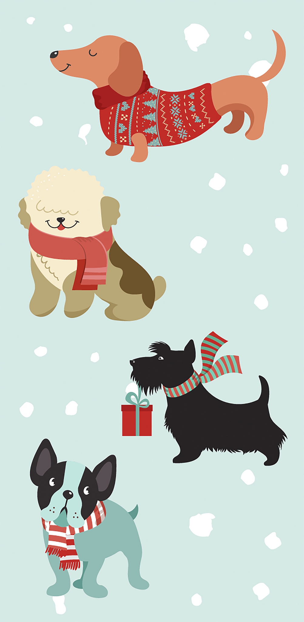 Batista decorativa 'Merry dogs', 10cm