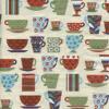 Servetel decorativ "More mugs red", 33cm