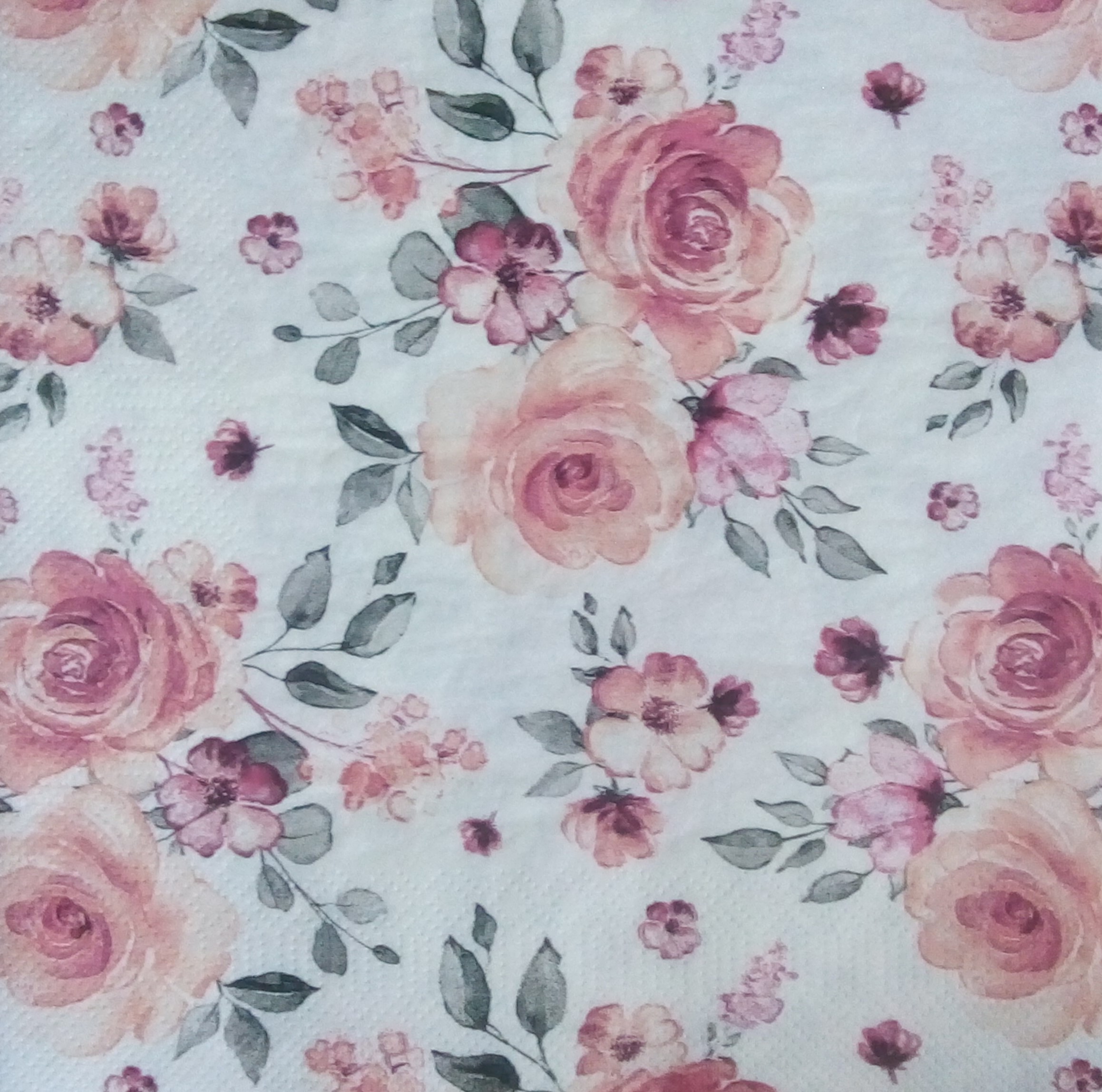Servetel decorativ 'Rose beauty', 33cm