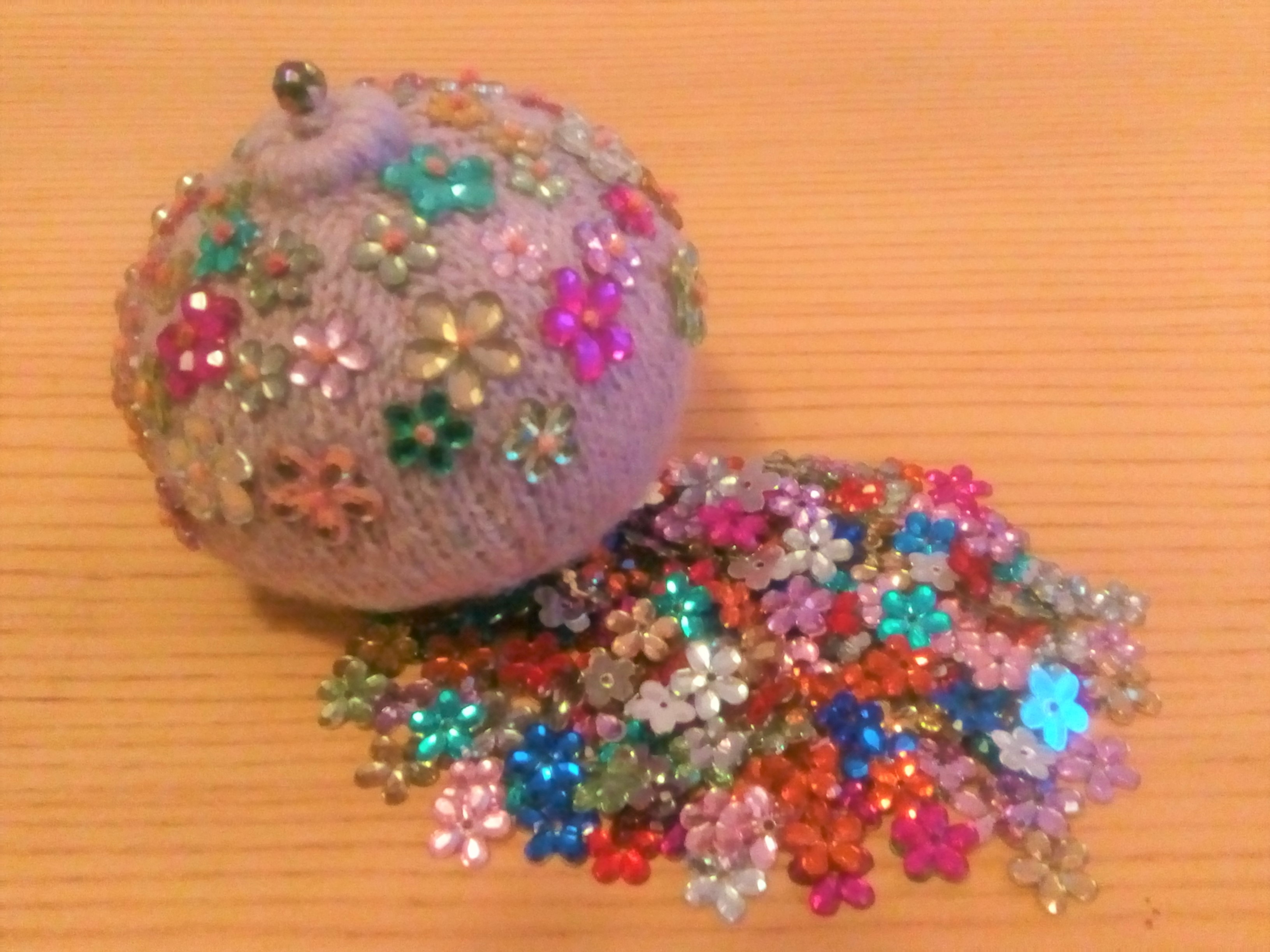 Set de 190 flori rhinestone, 9-12mm