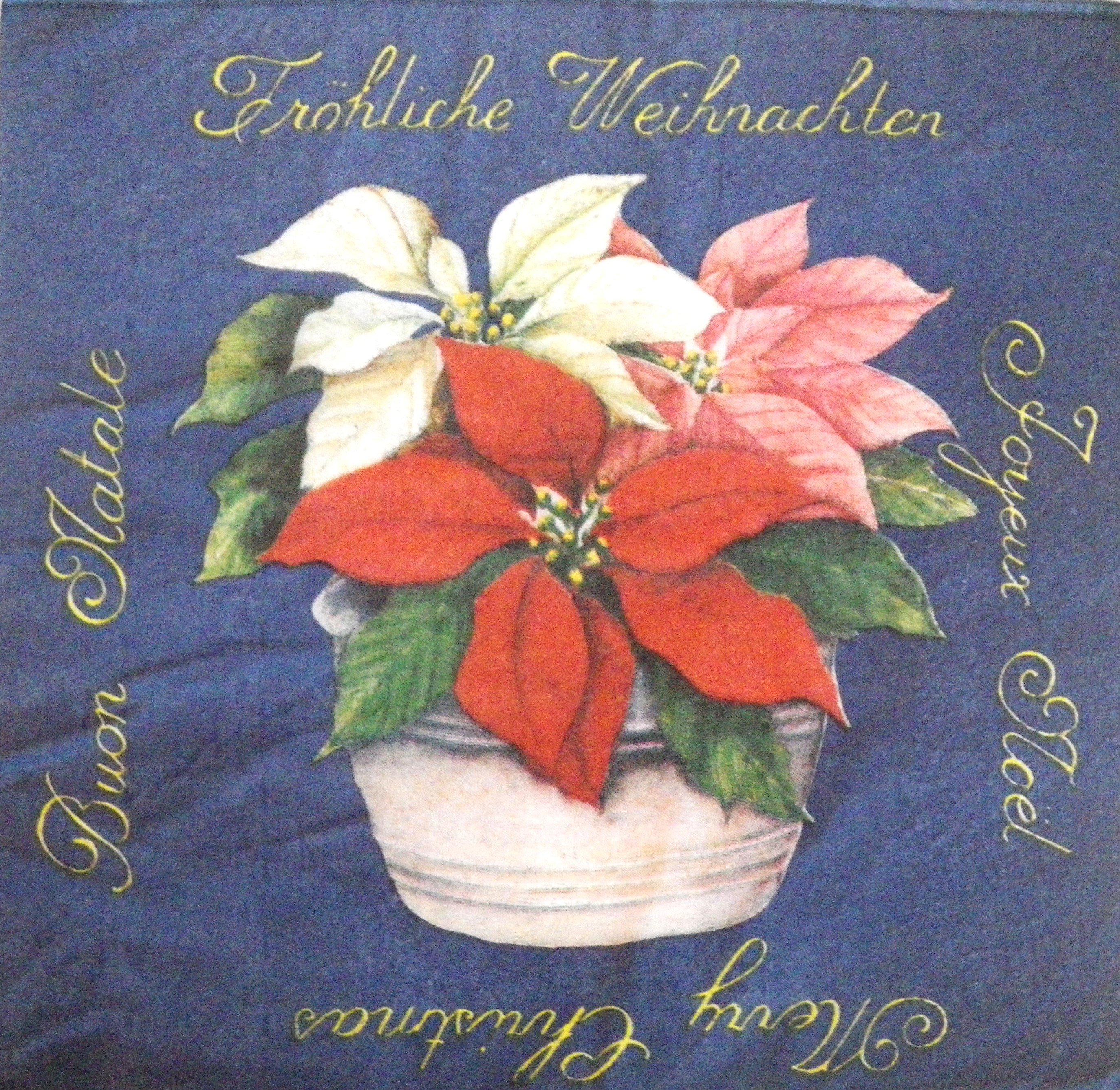 Servetel decorativ 'Merry Christmas', 33cm
