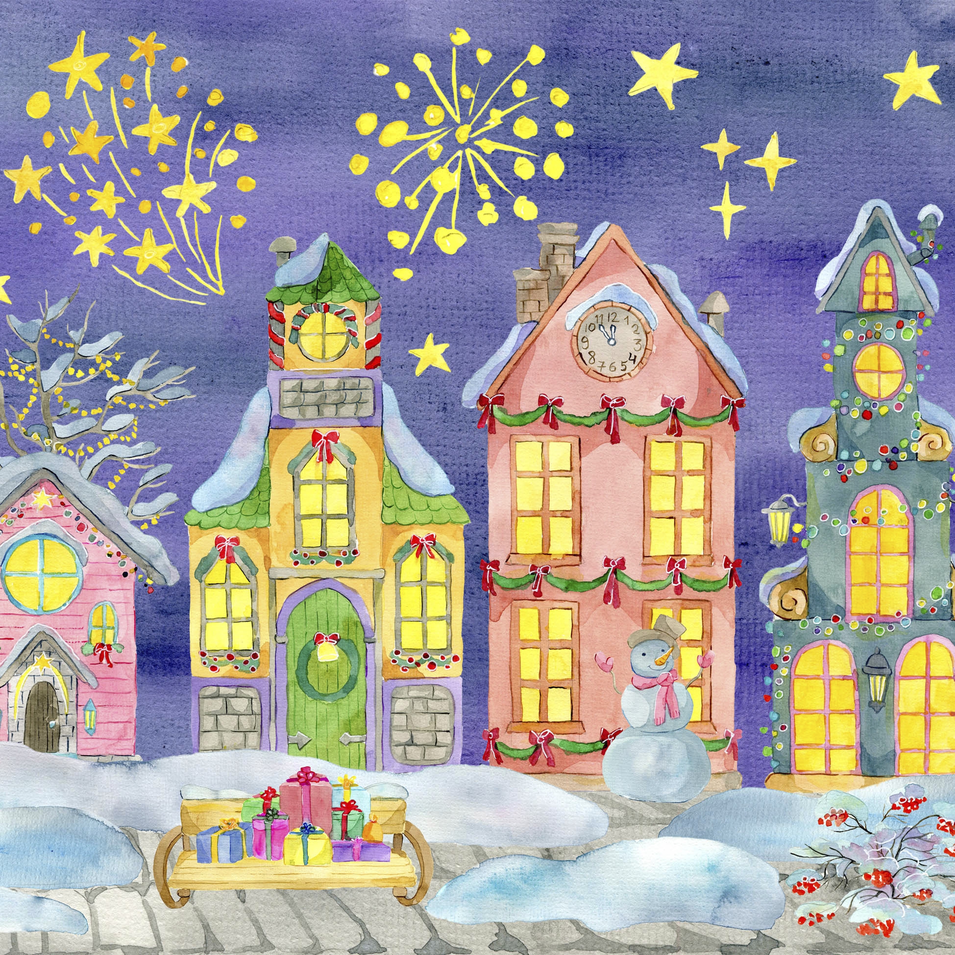 Servetel decorativ 'Festive night', 33cm