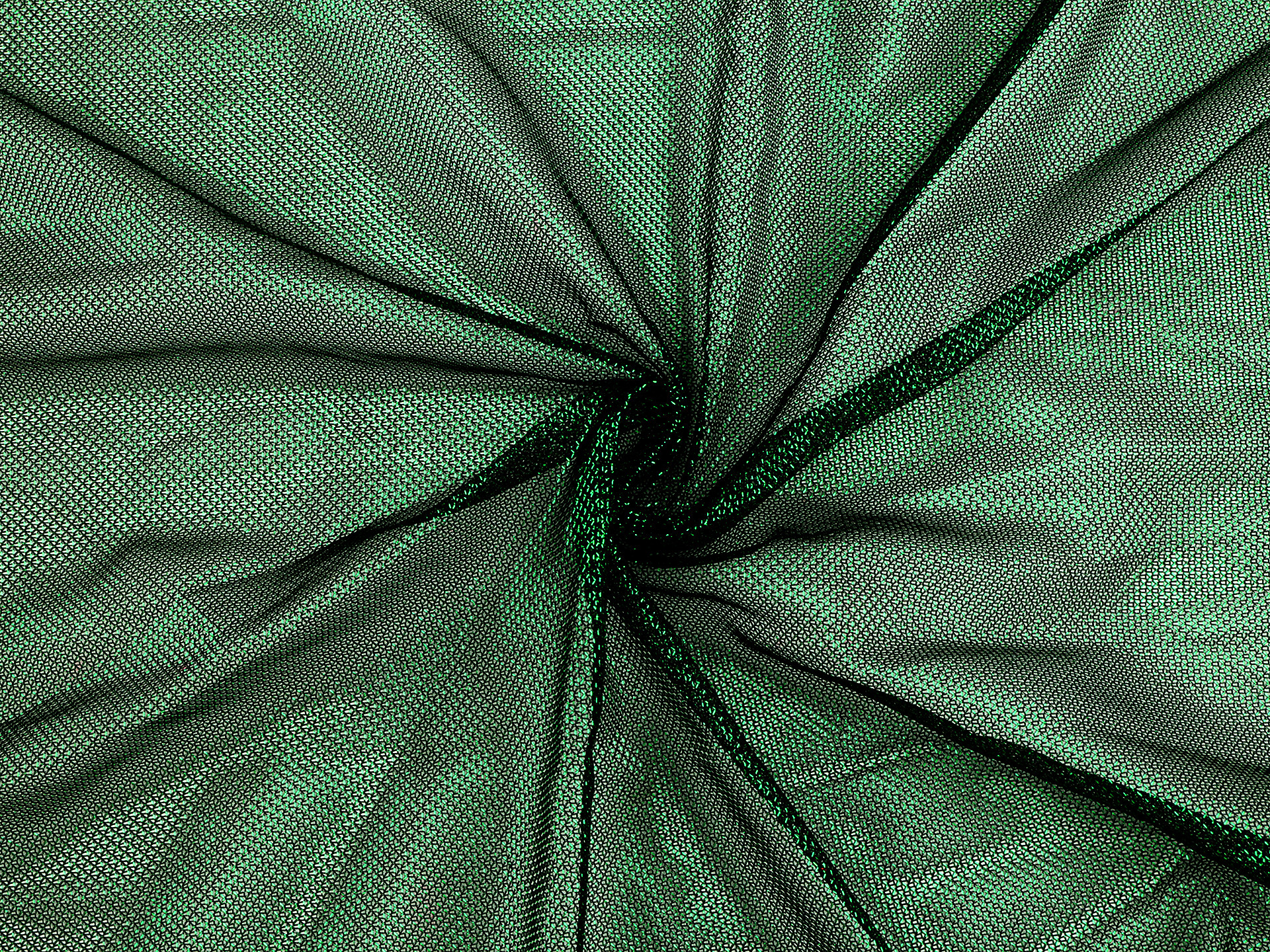 Plasa cu lurex, cul.verde-inchis, metraj