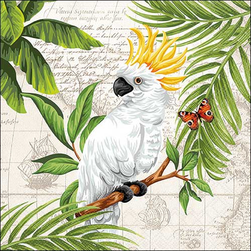 Servetel decorativ 'Cockatoo', 33cm