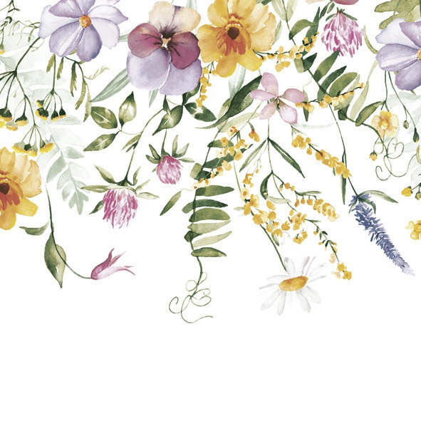Servetel decorativ 'Spring garland', 33cm