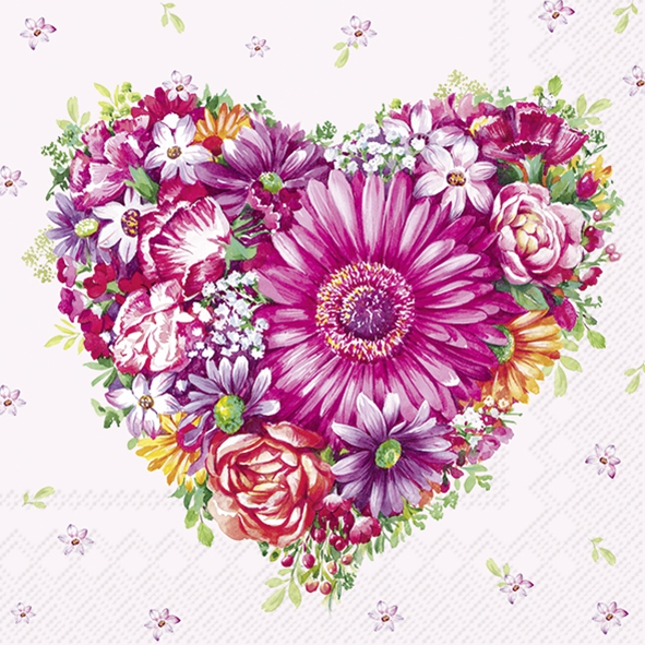 Servetel decorativ 'Moments of love', 33cm