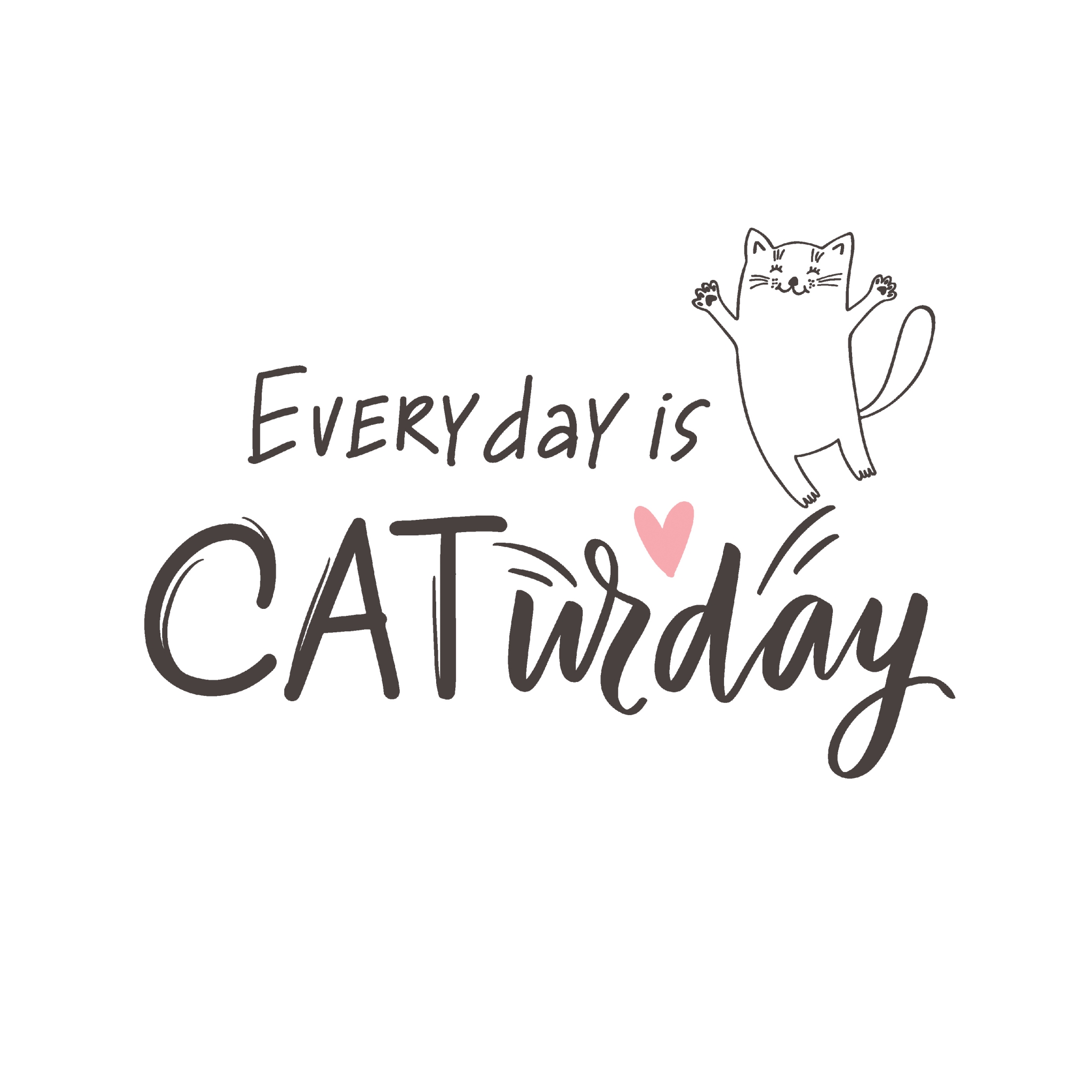 Servetel decorativ 'Caturday', 33cm