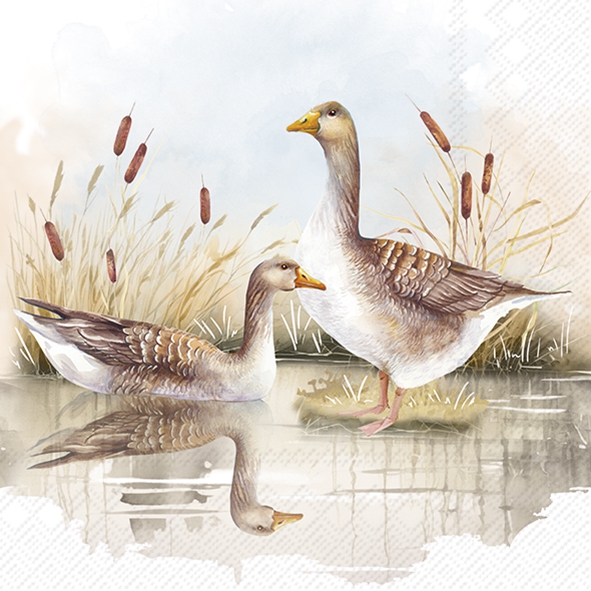Servetel decorativ 'Wild geese', 33cm