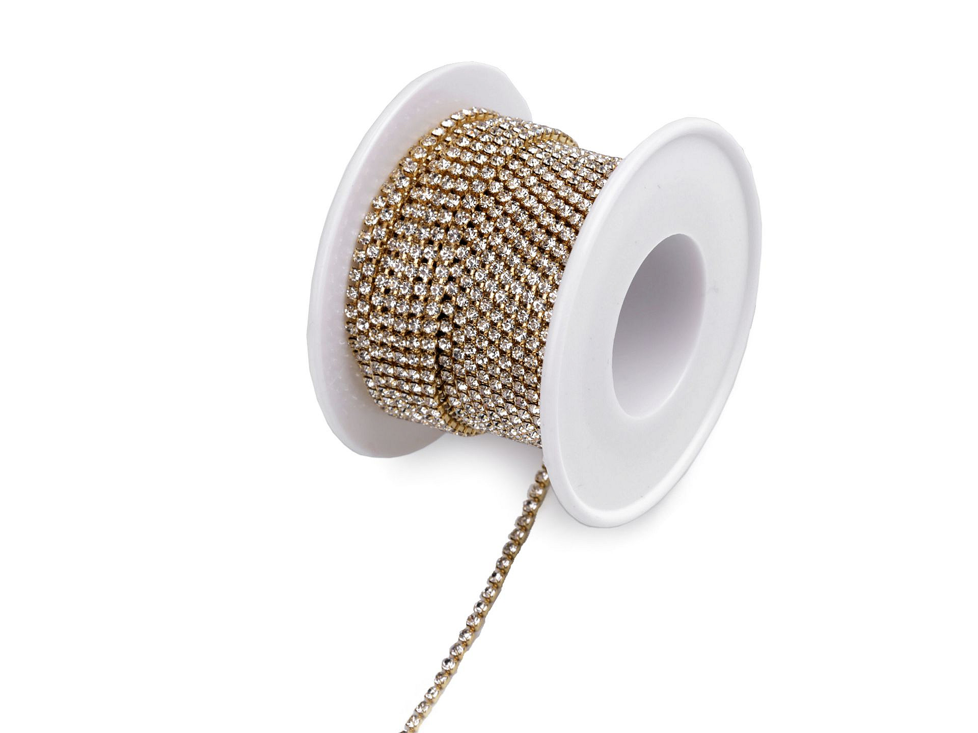 Lant auriu cu pietre rhinestone de 2mm