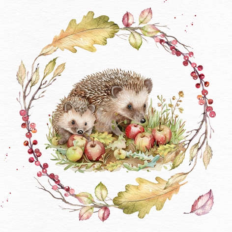 Servetel decorativ 'Autumn feast', 33cm
