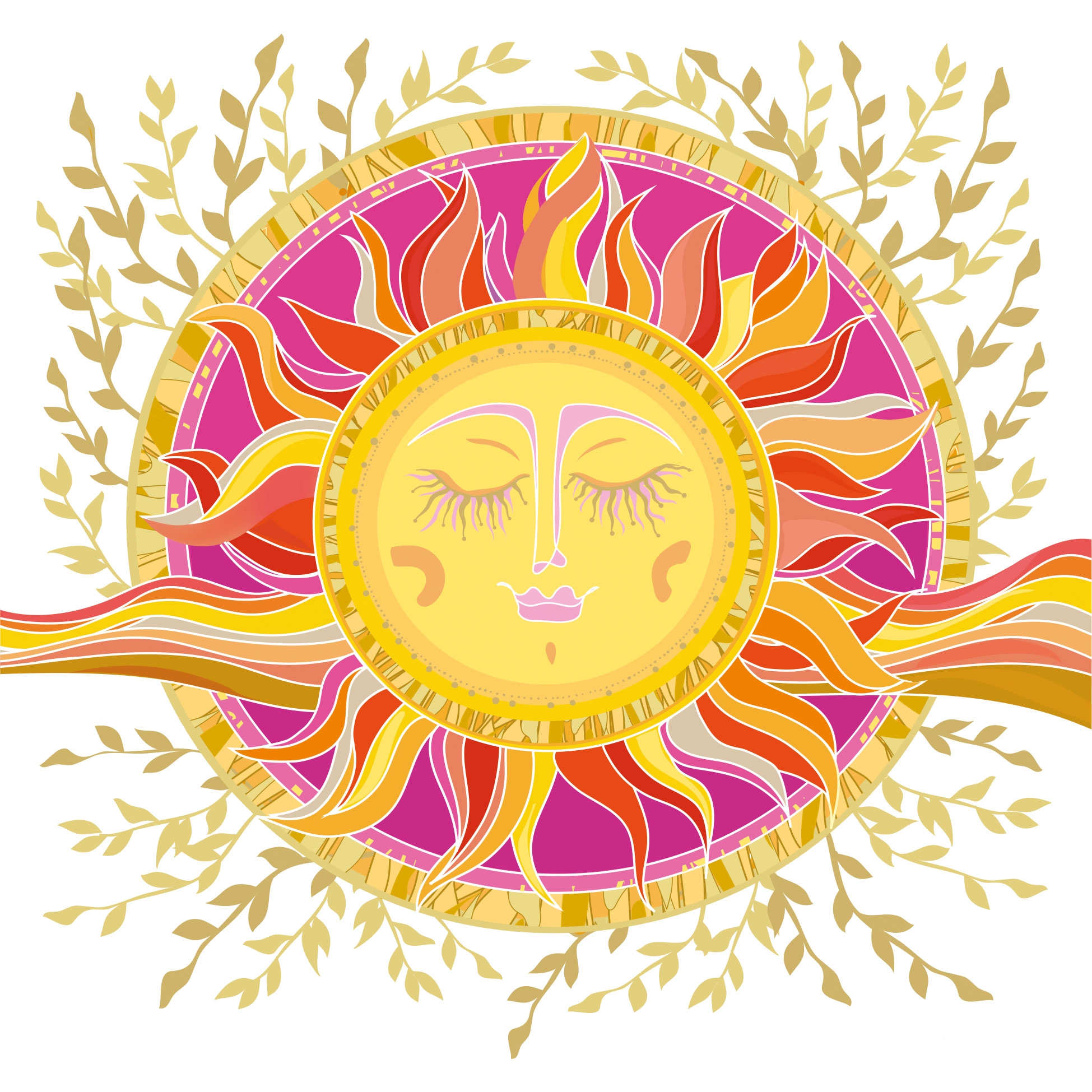 Servetel decorativ 'Sunshine forever', 33cm