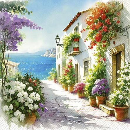 Servetel decorativ 'Holiday time', 33cm