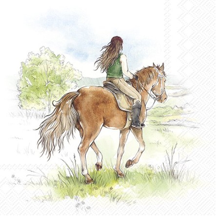 Servetel decorativ 'Riding', 33cm