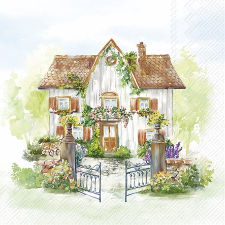 Servetel decorativ 'Country house', 33cm