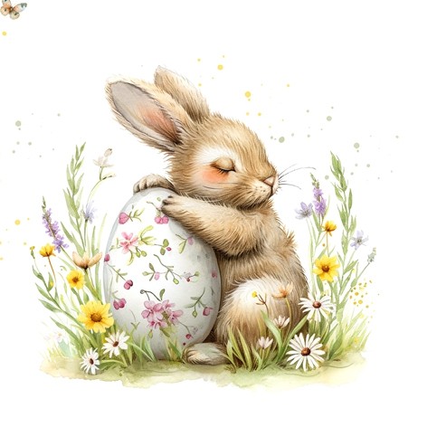 Servetel decorativ 'Sogno pasquale', 33cm