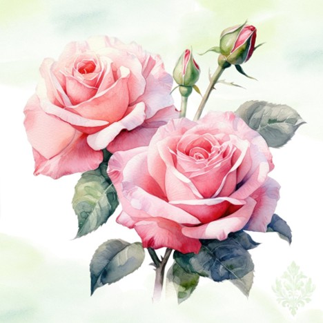 Servetel decorativ 'Rosella', 24cm