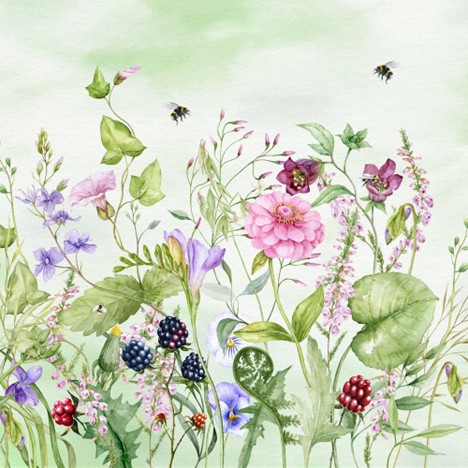 Servetel decorativ 'Jardineria', 33cm