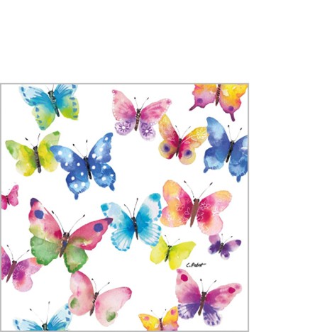 Servetel decorativ 'Butterfly fantasy', 25cm