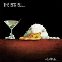 Servetel decorativ 'The bar bill',25cm