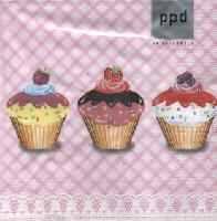 Servetel decorativ 'Party cupcakes', 33cm