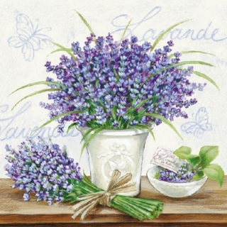Servetel decorativ 'Lavender scene', 33cm