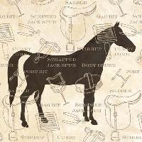 Servetel decorativ 'Horse classics', 33cm