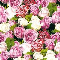 Servetel decorativ 'Roses all over', 25cm