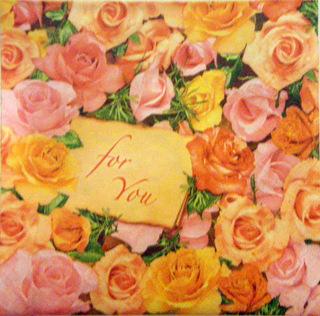 Servetel decorativ 'Roses for you', 33cm