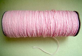 Rola de 50 m de snur din hartie rasucita, 1,8mm,  roz-pal
