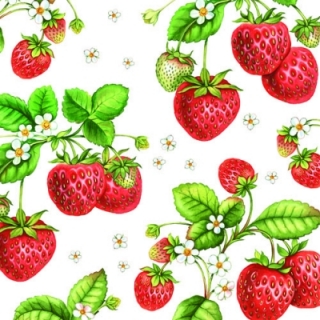 Servetel decorativ 'Strawberry plant', 33cm