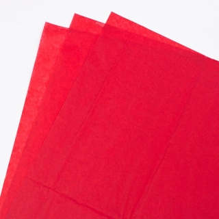 Set de 24 de hartii tissue, cul.rosie, 50*70cm