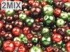 Set de margele, imitatie perla, 'Autumn mix', 100g