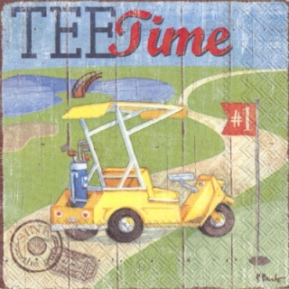 Servetel decorativ 'Tee time', 25cm