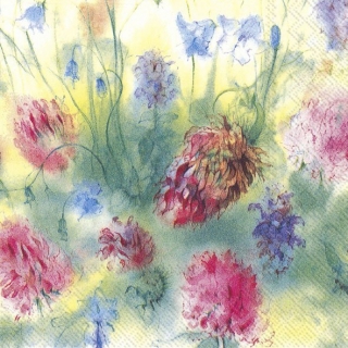 Servetel decorativ 'Watercolor spring', 33cm