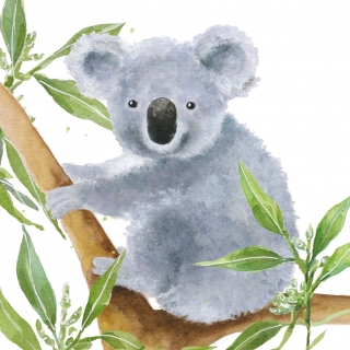 Servetel decorativ 'Koala bear', 25cm