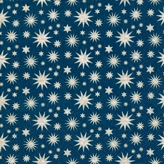 Servetel decorativ 'Stars on dark blue', 33cm