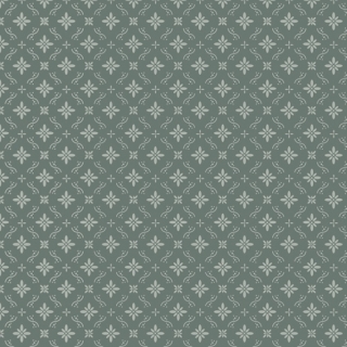 Servetel decorativ 'Damasc pattern grey-green', 33cm